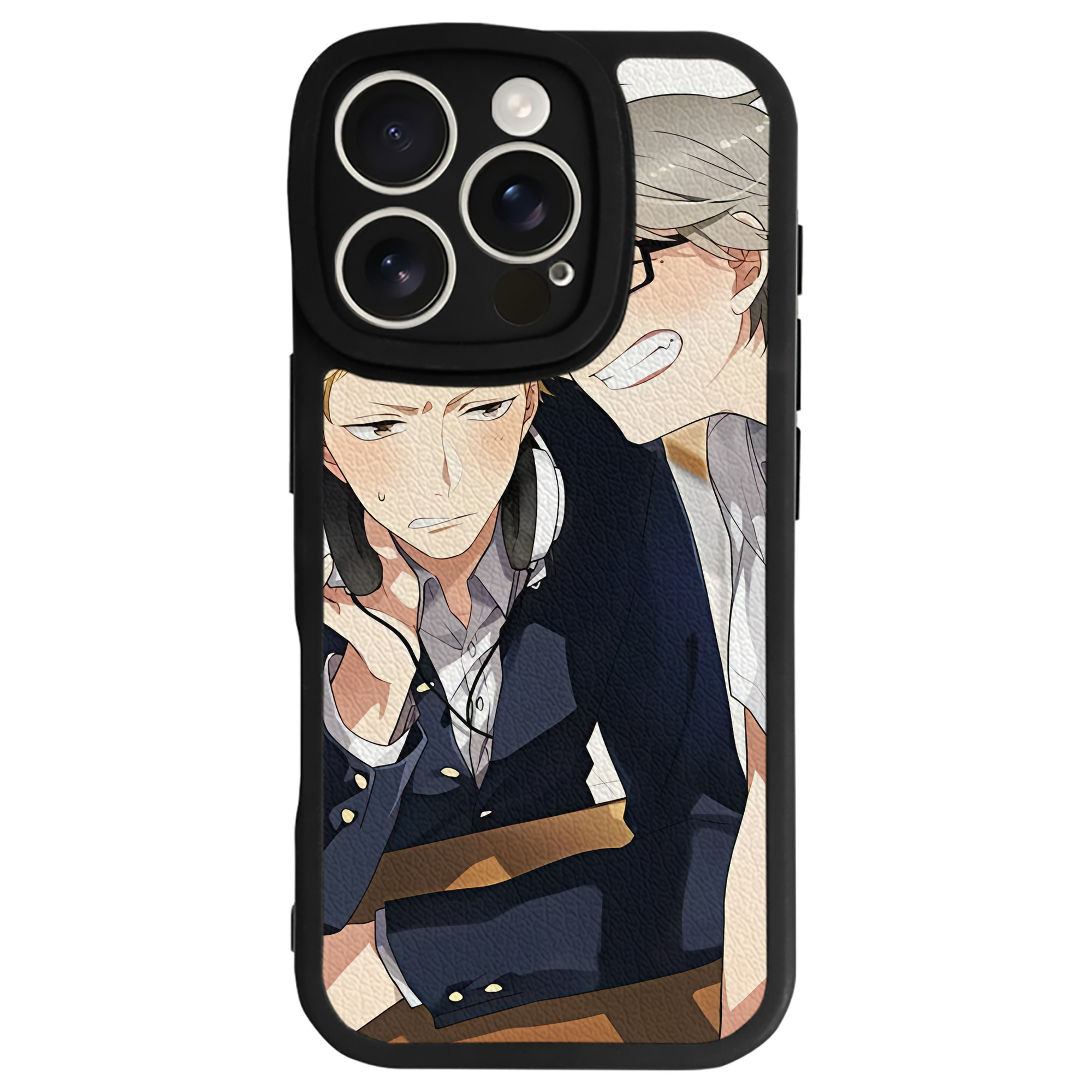 （画像用） ハイキュー!! Haikyu!! 【iPhone 16シリーズ対応】シリコンスマホケース（レザー調） 材質：シリコン